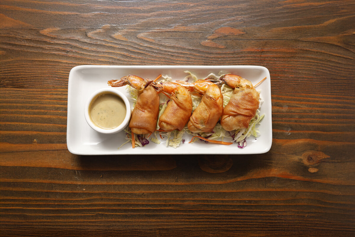 Jumbo Wrapped Prawns